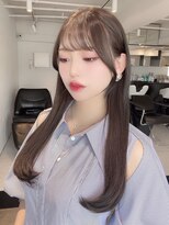 アルバム 渋谷パルコ(ALBUM) アイドル風顔まわり_グレージュカラーボブウルフ_ba418103