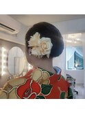 ソフト和髪・洋花アレンジ