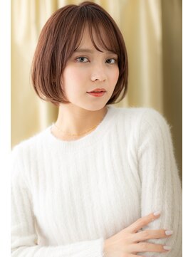 カバーヘア ブリス 志木南口駅前店(COVER HAIR bliss) 斜めバンググレーベージュヘルシースタイルY志木20代30代40代