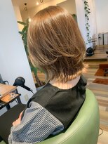 ヘアースパリゾート リアン 燕三条店(Lien)&nbsp;レイヤーボブ_ハイトーンベージュ_