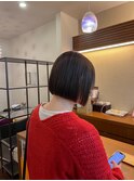 ぱつっとボブ