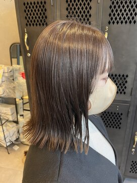 アチーブリス(achieve Liss) 大人カジュアル外ハネボブ グレージュカラー ショコラブラウン