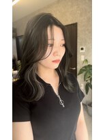 スレイ(SLAY)&nbsp;インナーカラー　ホワイトグレー