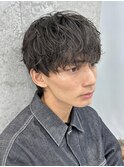 緩めシャドウパーマ×マッシュスタイルでおしゃれな雰囲気に◎