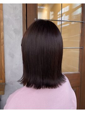 スクレ(s:;cre) ラベンダーカラー×切りっぱなしロブ