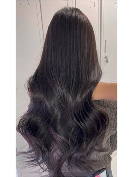 シイム(CYM) ブリーチなしダブルカラー/パープルブラウン/艶髪