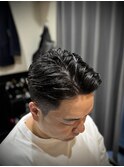 20代30代ビジネスツーブロック爽やかカッコいい七三アップバング