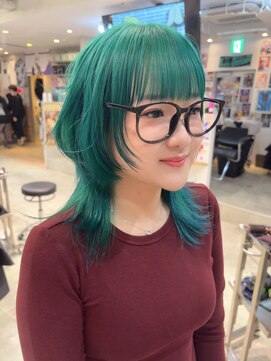 トーキョー オタクヘアー(TOKYO OTAKU HAIR) ウルフカット ケアブリーチ カラーバター 推しカラー