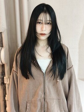 ネウィ 国分寺(newi) ブルーブラック/ロングレイヤー/顔まわり