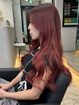ラピステン 福岡天神 大名店(Lapis) レッド/チェリーブラウン/エクステ/ダブカラー/髪質改善/韓国