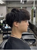 メンズ刈り上げマッシュツイストスパイラルパーマ