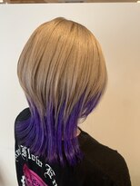 ルルバイアズール 草加店(LULU by azule)&nbsp;デザインカラー，ツートンカラー，ウルフカット【草加】