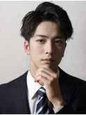 好印象◎アップバングビジネス刈り上げショートパーマ