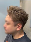 【リアルお客様スタイル】ミルクティーリバースショート