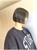 デザインカラー/レイヤーカット/ウェットヘア/オリーブベージュ