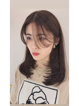 ナンバー アンフィール 渋谷(N° anfeel) 【星野】結べるレイヤーカット/ミディアム透明感カラー