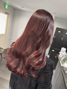 冬ウィンター◎大人可愛いピンクブラウンレイヤー