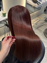 ロンドジェネルーズ 柏(Lond generous)&nbsp;オリーブグレー髪質改善/黒髪/小顔/柏駅柏/縮毛矯正