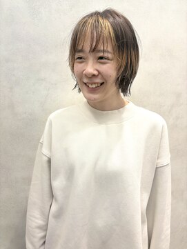 レイヤーショート/デザインカラー/20代