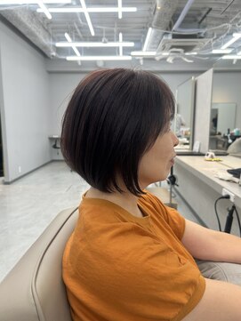 ネイロ 北千住(NeiRo) ショートボブレイヤーボブフェイスレイヤー透明感カラー北千住