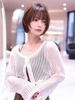 エースハバナ 渋谷(1 HAVANA)&nbsp;大人ガーリーショートボブ/似合わせカット/ダークアッシュ