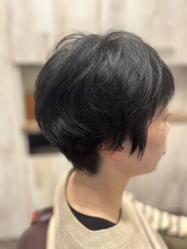 ハルジュヘアーリゾート(haruju HairResort) ふんわり毛流れ×骨格補正・丸み大人ショート