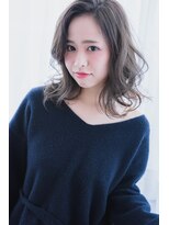 ミエル ヘア 新宿(miel hair)&nbsp;〈mielhair新宿〉ゆるふわ愛されセミディ　アースカラー
