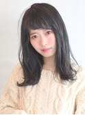 【黒髪】ピュアセミロング