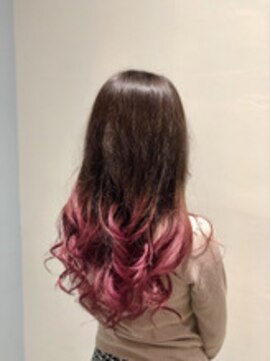 シェリー(cherie) ブラウン×ピンクグラデーション