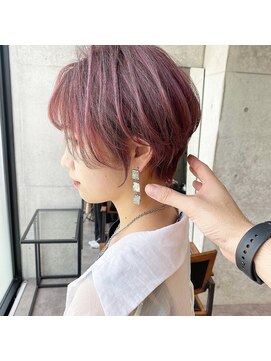 ルート 南堀江(route) ショートスタイルピンク