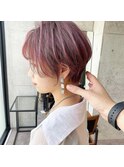 ショートスタイルピンク