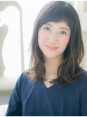 *mod's姪浜*…ネビージュ抜け感レトロ無造作カールルーズヘアe