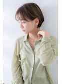 【マッシュショート×アッシュベージュ】