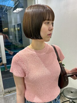 ソイ コンク 下北沢(soi conc) オリーブベージュ/ミニボブ/ストレートボブ/ブラントカット◎