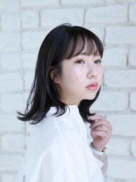 ヘアーアンドアイラッシュ ココアンジェ 福津店(CocoAnge) 艶感外はねミディ