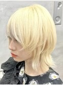 ダブルカラーベージュカラーケアブリーチカラーハイトーンカラー