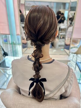 ヘアメイク マリア 福岡天神西通り(hair make MARIA) ナチュラルな編みおろし