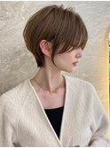 ショート/前髪/レイヤーカット/グレーベージュ/髪質改善[池袋]