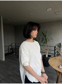 海外風ヘビーボブレイヤーバングス：Mao Shibasaki