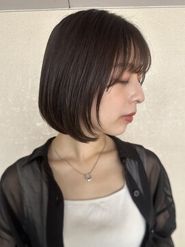 ファイブシーン アオヤマ(5SCENE AOYAMA) 切りっぱなしボブミニボブパーマくびれボブ外ハネボブブリーチ