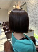 切りっぱなしボブ