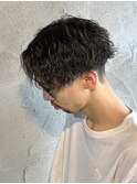 メンズセンターツイストスパイラルパーマ群馬高崎眉毛韓国刈り上