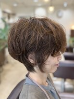 プラウドヘアー(Proud hair) パーマショート/白髪染め/アッシュ系カラー