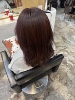 チャプター 問屋町(chapter)&nbsp;ケアカラーピンクラベンダーブラウン顔まわりレイヤーカット韓国