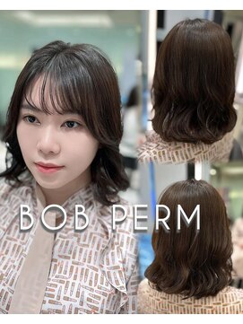 アピッシュ ギンザ(apish ginza) 浅子小百合/ロングに飽きた方におすすめボブパーマ緩め