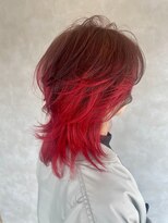 アトラス(ATLAS)&nbsp;ウルフ　ワインレッド×ブリーチグラデ