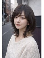 フィアート ヘアドレッシング サロン(Fiato Hairdressing Salon)&nbsp;ナチュラルくびれレイヤーミディ