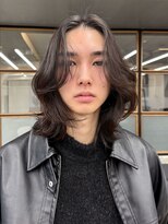 ソアメンズ 渋谷(soar men's) 長め前髪ニュアンスパーマ×韓国風センターパート◎20代30代