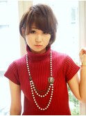 大人可愛いショートボブ