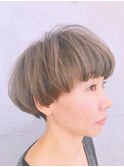 カジュアルマッシュボブ☆ハイライト☆イメチェン☆フルバング